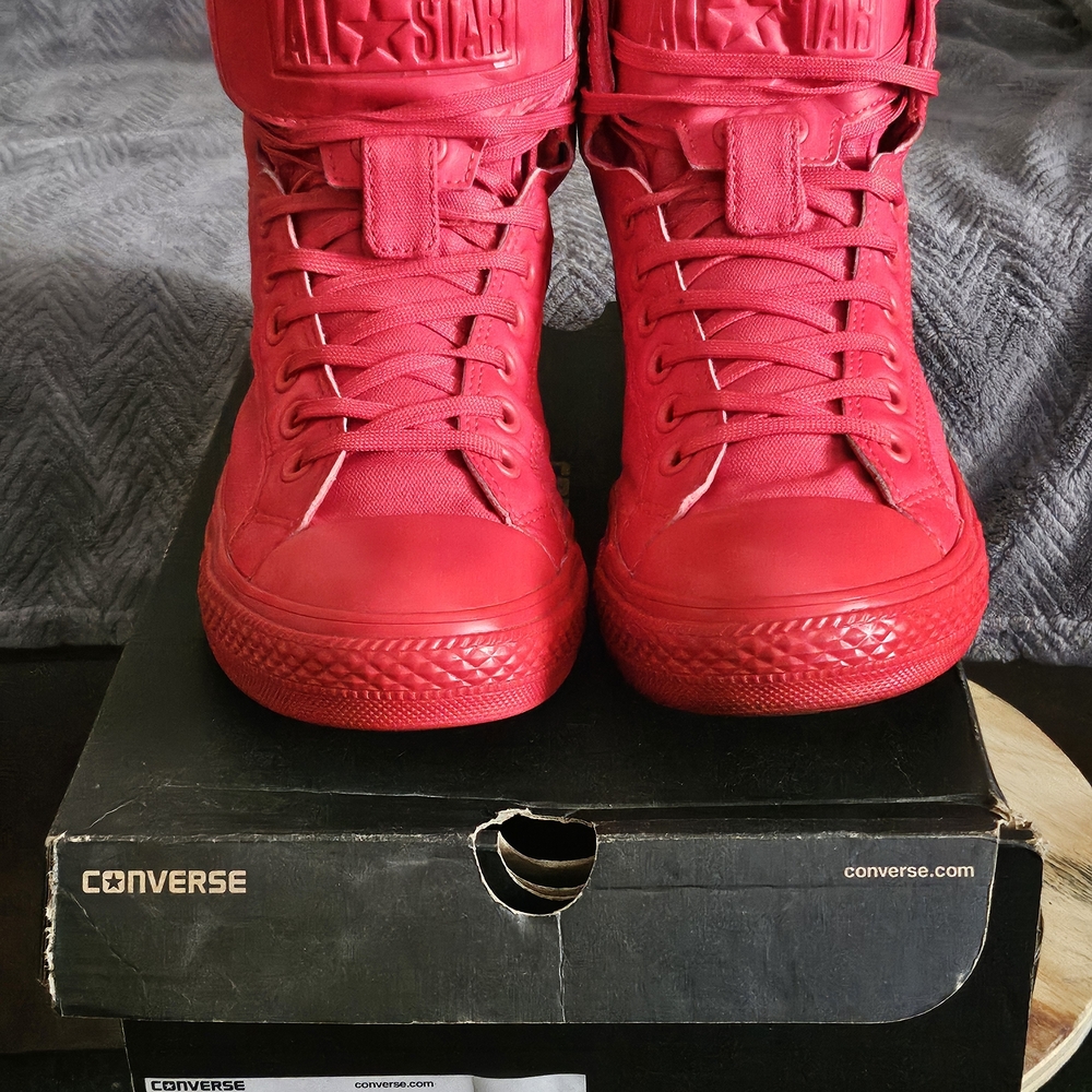 Converse High Top Sneakers - Vibrant Red